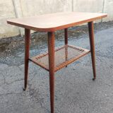 Dessert table with wheels legs compass vintage Scandinavian design