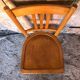 Ancienne chaise bistrot style luterma bois clair vintage #a567