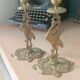 Paire de bougeoirs anciens Style orientaliste Art déco
