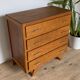 Commode vintage en chêne pied compas