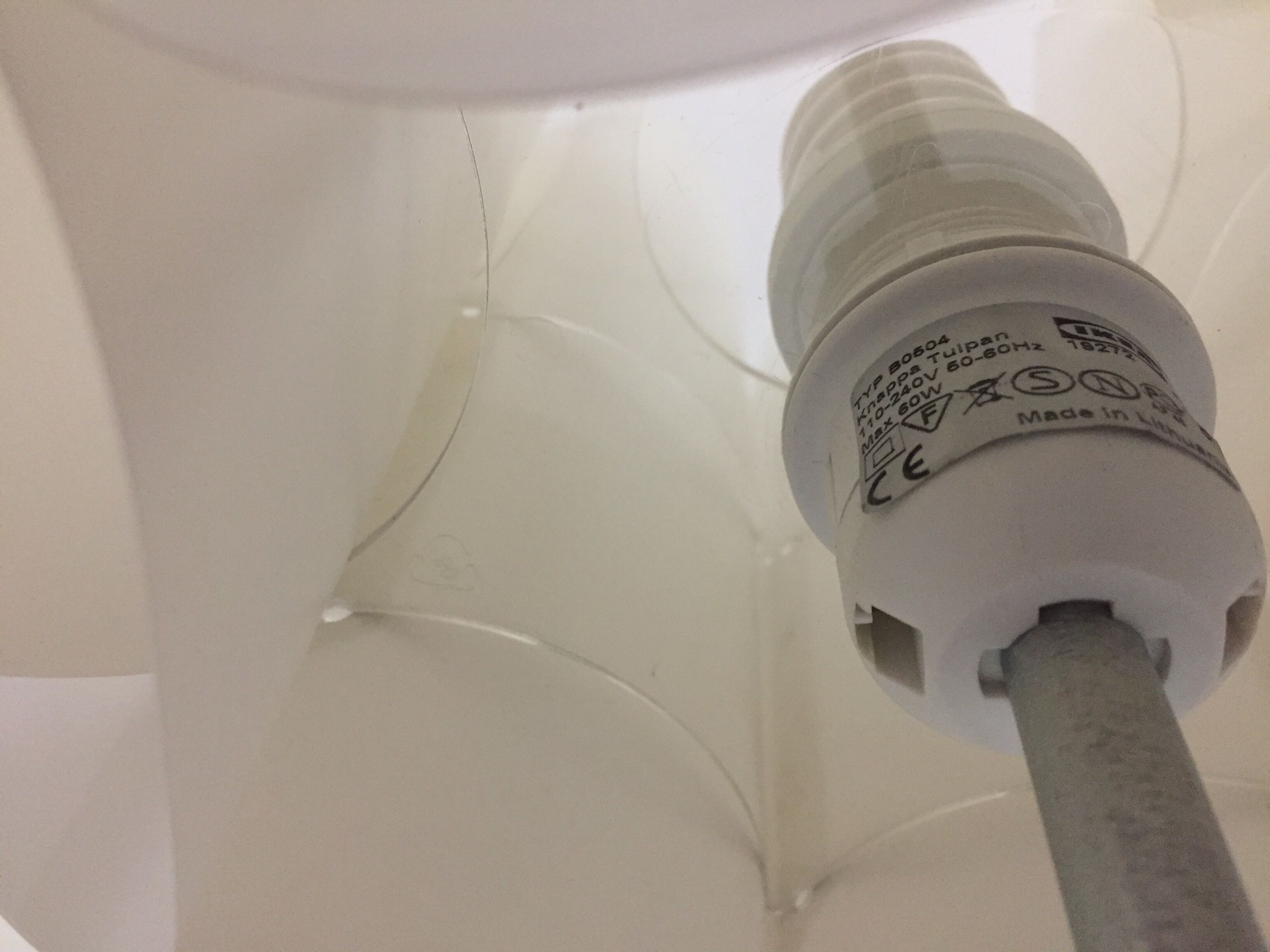 Tulip lamp, Knappa Tulpan, Ikea vintage design, year 1970