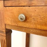 Wooden and marble console table