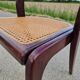 Chaise Baumann gondole en bois et cannage