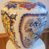 Vase with bird decoration signed y . p derevua