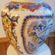 Vase with bird decoration signed y . p derevua