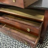 Empire chest of drawers, early 19th century period in mahogany veneer