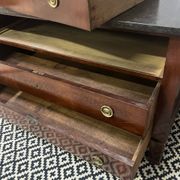 Empire chest of drawers, early 19th century period in mahogany veneer