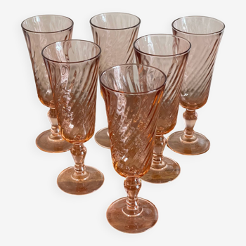 6 Rosaline champagne flutes