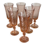 6 Rosaline champagne flutes