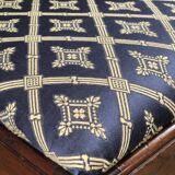 Chaise d'angle géorgienne en acajou sur roulettes, XIXe siècle