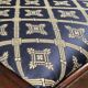 Chaise d'angle géorgienne en acajou sur roulettes, XIXe siècle