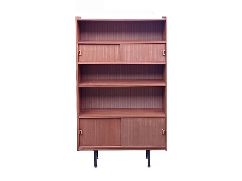 Vintage modernist bookshelf from the 1950s.