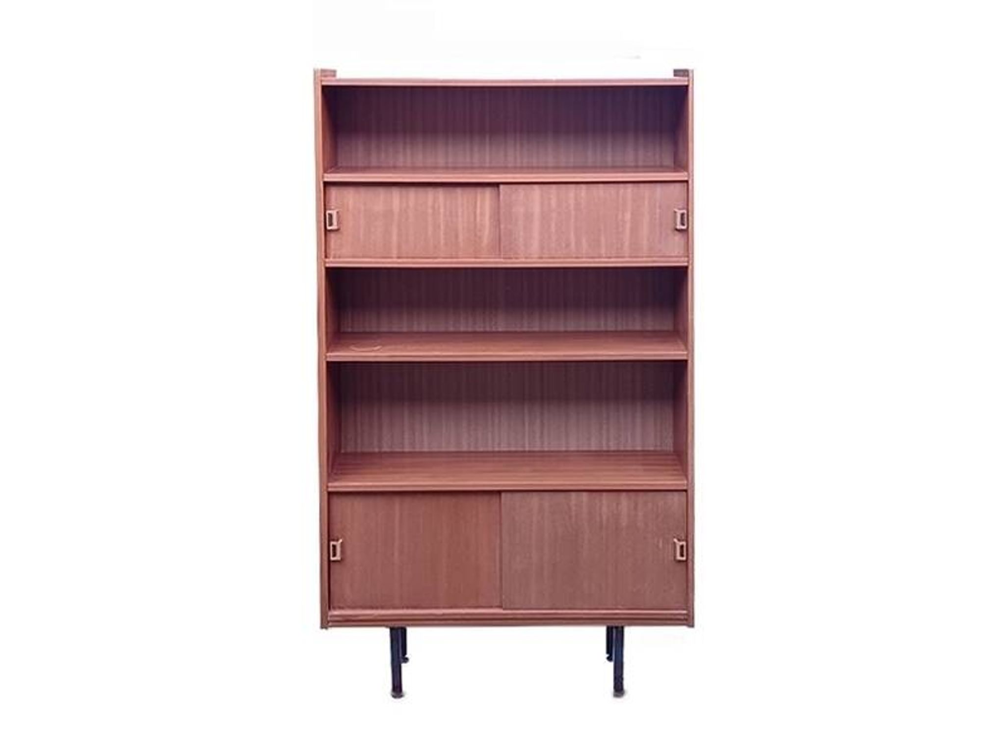 Vintage modernist bookshelf from the 1950s.