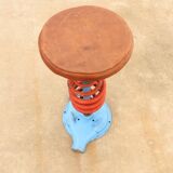 Vintage eastern bloc industrial stool, 1970s, czechoslovakia