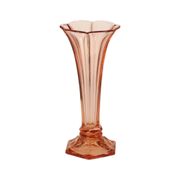 Pink Rosaline Art Deco Vase VSL Luxval Americain 23cm