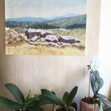 Oil on canvas "Provencal Drôme"