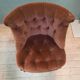 Facteuil toad in padded velvet