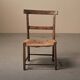 Auvergnat armchair in wood and straw, folk art, 19th century