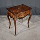 Rosewood and mahogany work table, Louis XV style, Napoleonic era