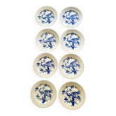 Set of eight German porcelain plates from the 1950s