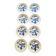 Lot de huit assiettes en porcelaine allemande années 50
