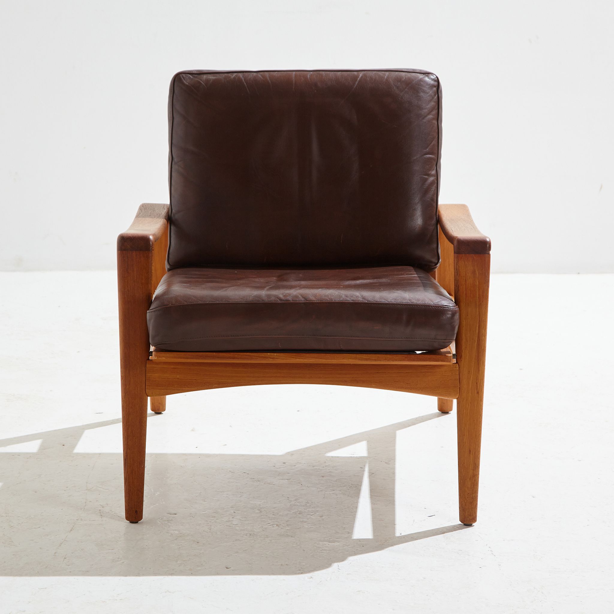 Danish leather sofa set by Arne Wahl Iversen for Komfort