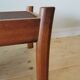 Pair of Dyrlund leather footrest 60s leather