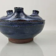 Flower vase in stoneware Pierlot / Ratilly / Puisaye