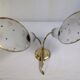 Tulip wall lamp 50s, Vintage, glass and brass