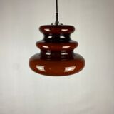 Brown glass pendant light 'AH 1' by Peill et Putzler