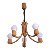 Danish variable height chandelier with 5 arms, 1970s