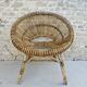 Rattan basket armchair from the 60s