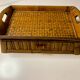 Vintage bamboo tea tray