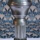 Silver metal lamp & glass cylinders from the 1940s