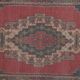 Vintage Turkish Oushak rug 133x235 cm