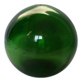 Green glass sphere float