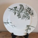 P.Luce Paris 5 Flat plates in Iron Earth bird décor