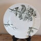 P.Luce Paris 5 Flat plates in Iron Earth bird décor