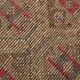 3x9 Faded Brown & Red Geometric Style Rug, Vintage Kilim Rug, 92x280Cm