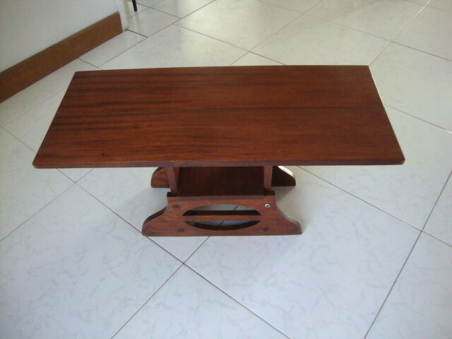 Small teak boat table art deco style 40-50s