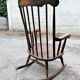 Rocking chair rocking armchair wood vintage Scandinavian design