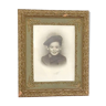 Old child portrait with frame