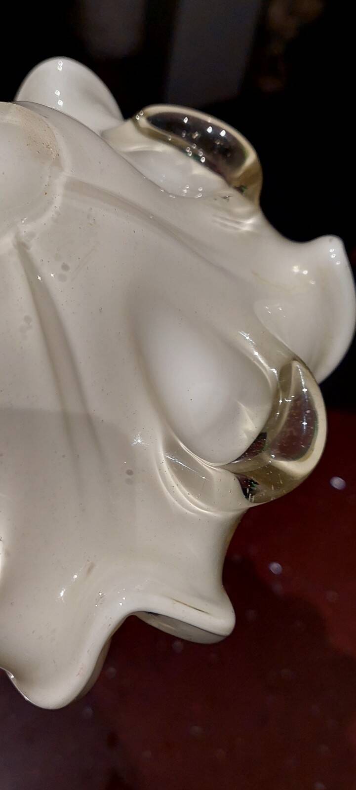 All Fruits glass bowl from Murano by Dino Martens with gold flecks 1960s