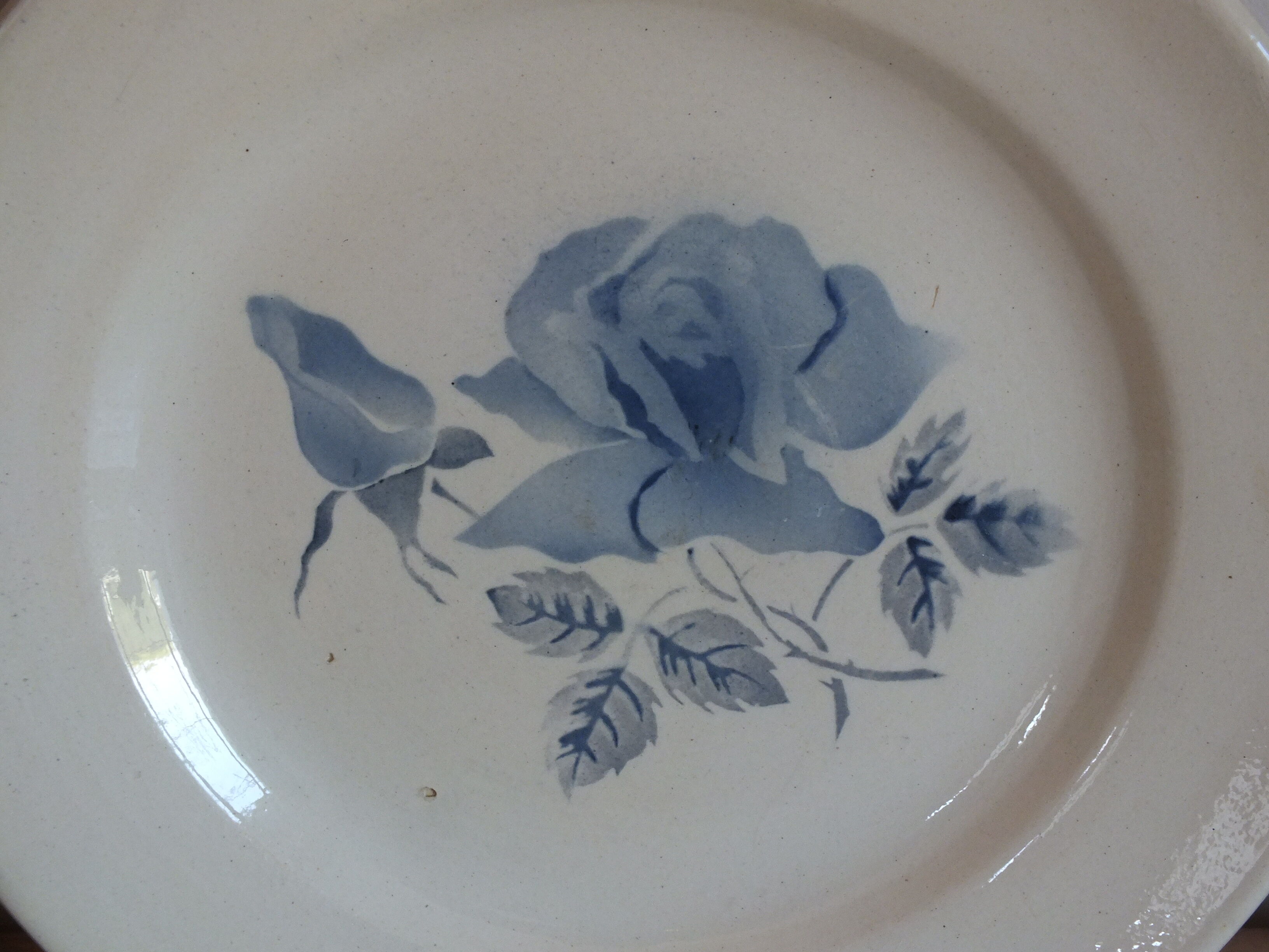 4 dessert plates Digoin Sarreguemines vintage