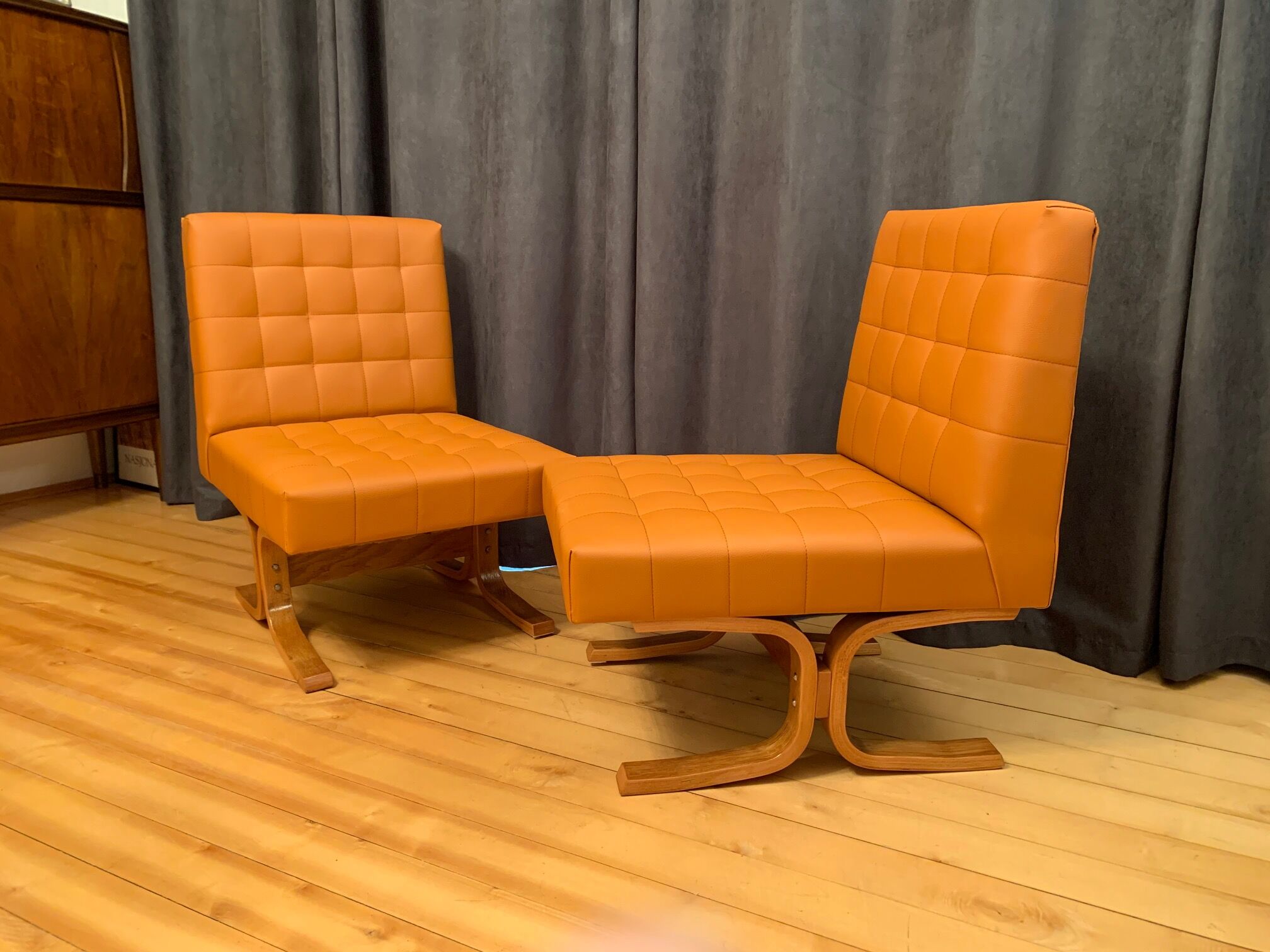 A pair of armchairs by ludvik volak, drevopodnik holesov, czechoslovakia, 1960s