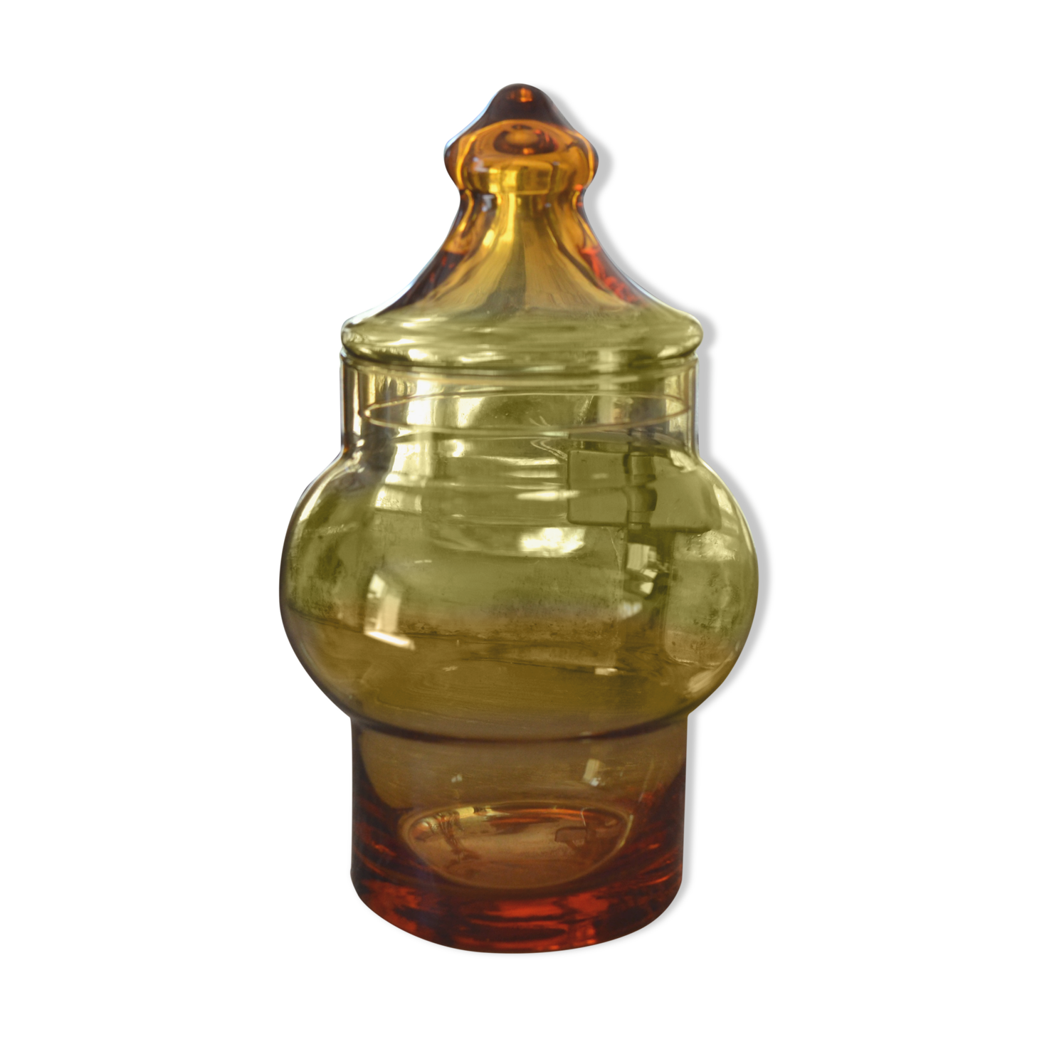 Amber yellow transparent candy