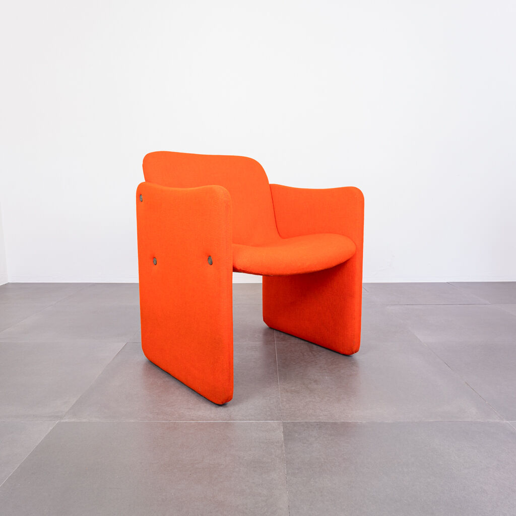 Set 2 armchairs Emmegi Lanetta orange