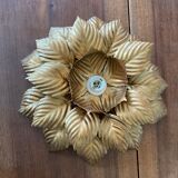 Ceiling light golden flower