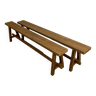 Pair of renovated farm benches