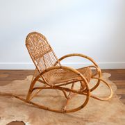 Rattan rocking chair Rohe Noordwolde 50/60s